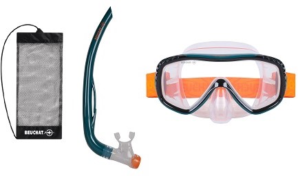 Beuchat Oceo Ms Set - Mask + Snorkel DEEP GREEN