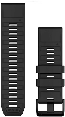 Garmin QuickFit 26 Watch Bands, Black Silicone