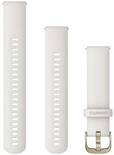 Garmin Bandjes met snelsluiting (20 mm), Ivoorwit met cream gold gesp