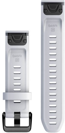 Garmin QuickFit 20 horlogebanden witsteen siliconen bij sublub