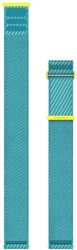 Garmin Bandjes met snelsluiting (22 mm), Amp Yellow/Turquoise ComfortFit materiaal