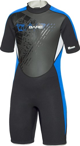 Bare 2mm Manta Shorty Blue Kids 08