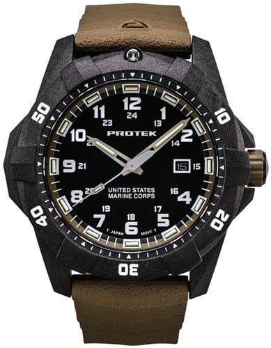 Protek - Carbon Composite Dive 1000 Series Usmc  Black With D Sand Desert Sand Rubber