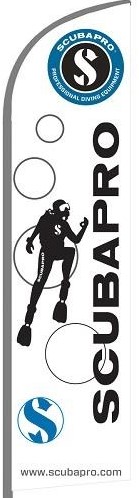Scubapro Branded White Sail Flag