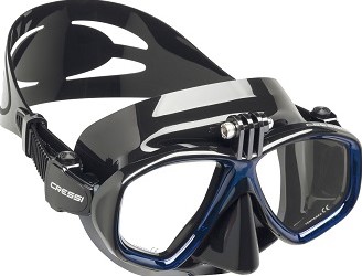 Cressi Z2 Small Mask Black/Black Ultravision Red Lenses bij Cressi Z2 Small Mask Black/Black Ultravision Red Lenses bij