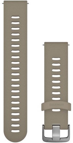 Garmin Bandjes met snelsluiting (20 mm), Sandstone met roestvrijstalen gesp