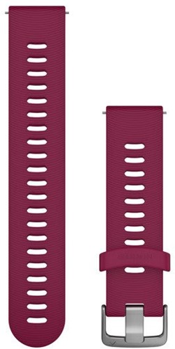 Garmin Bandjes met snelsluiting (20 mm), cerise met roestvrijstalen gesp