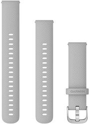 Garmin Bandjes met snelsluiting (18 mm), Mist grey met zilverkleurige gesp