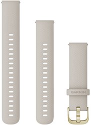 Garmin Bandjes met snelsluiting (18 mm), Light sand met light gold gesp