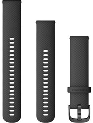 Garmin Bandjes met snelsluiting (20 mm), Zwart met slate gesp