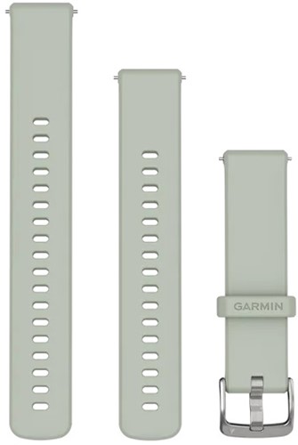 Garmin Bandjes met snelsluiting 18 mm, Sage grey met zilverkleurige gesp