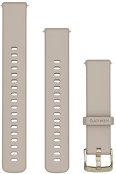 Garmin Bandjes met snelsluiting 18 mm, French grey met Soft Gold gesp