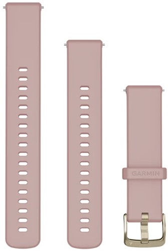 Garmin Bandjes met snelsluiting 18 mm, Dust rose met Soft Gold gesp