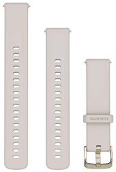 Garmin Bandjes met snelsluiting 18 mm, Ivoorwit met Soft Gold gesp