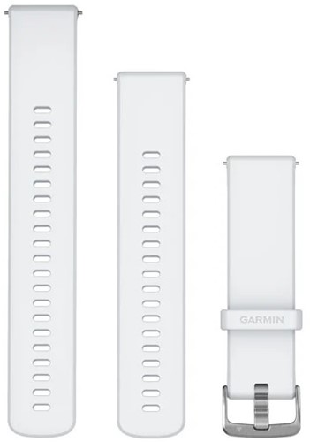 Garmin Bandjes met snelsluiting (22mm), Whitestone met zilverkleurige gesp