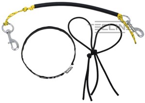 Tecline Stage Rigging 10L & 11,1L Stalen Bolt Snaps, Bungee Koord