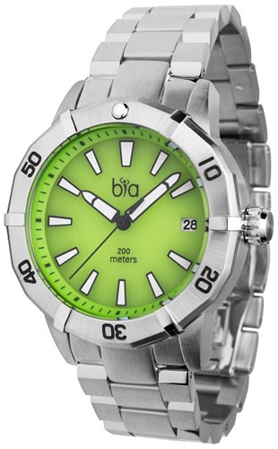 Bia - Rosie Dive Light Green Link Bracelet: Ss