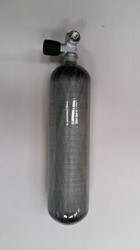Fles Schietsport Carbon Met Kraan 2 Liter 300Bar