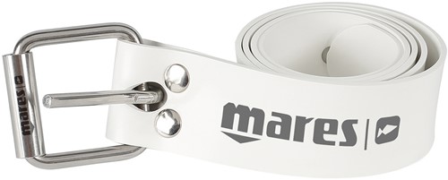 Mares Loodsysteem Belt Elastic Met Stalen Gesp Wit