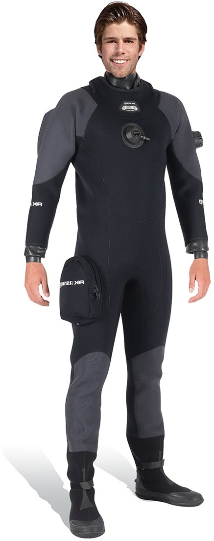 Produktbild von Neopren Schuhe Mares Dry Suits Smooth Hood 7 Mm - XR Line, Neopren Haube 7mm Für Trockentauchanzug, Unisex, Schwarz, XXL/4XL Schwarze Haube