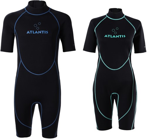 Atlantis Black/Blue 2mm Adventure Shorty