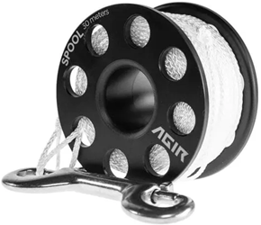 Agir Spool 30m black  with double ender