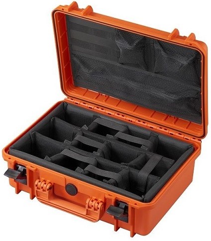 Max Case MAX 430 Orange padded dividers + lid organizer 426 x 290 x 159 mm