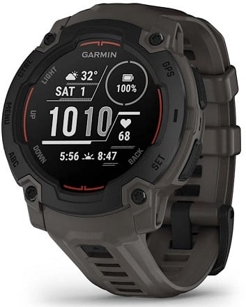 Garmin Instinct E – 45 mm, Zwart met charcoal band