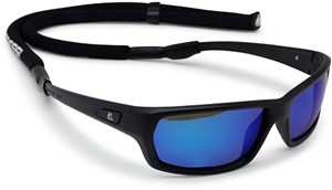 Cressi Bill Sunglasses W/Lace Black/Mirrored Lens Blue