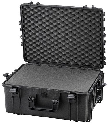 Max Case MAX 540 H 245 Black cubed foams 538 x 405 x 245 mm