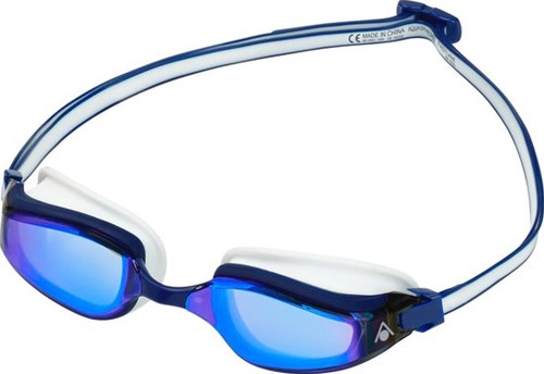 Aquasphere Fastlane Blue Titanium Mirrored Lens Blue/White Zwembril