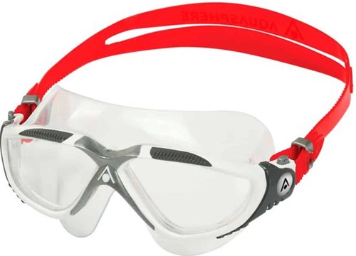 Aquasphere Vista Clear Lens White/Red Zwembril