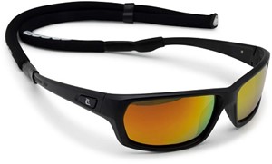 Cressi Bill Sunglasses W/Lace Black/Mirrored Lens Orange