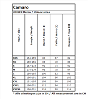 Maattabel_Camaro_Unisex2