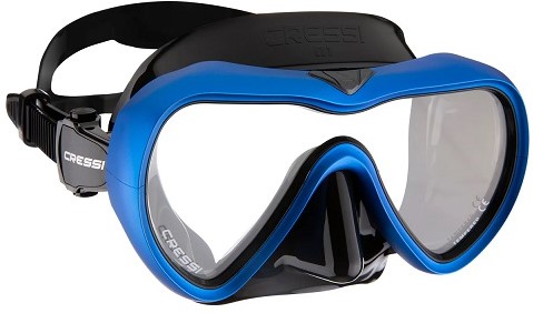 CRESSI Big Eyes Alpha Ultra Dry Combo Zwart/Zwart - Combo Set Masker Snorkel UD voor duiken en snorkelen, zwart/zwart, eenheidsmaat voor volwassenen