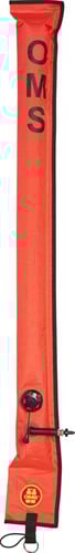 OMS Diver Alert Marker (1 Meter) No-Lock Inflator Nippel Met Onluchtingsventiel (3kg Liftvermogen)