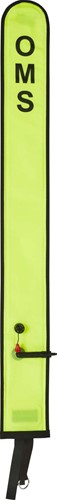 OMS SMB SLIM HYBRID 6.0, Yellow, 6.0 ft (~1.8m), Open bottom and No-Lock LP inflator valve, with OPV