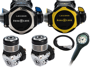 Aqualung Leg3nd regulator set with extra Leg3nd 1st stage