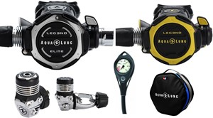 Aqualung Leg3nd Elite / Leg3nd Octopus Automatenset Met Manometer en Tas