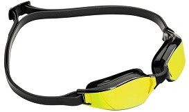 Aquasphere Xceed Yellow Titanium Mirrored Lens Black Zwembril