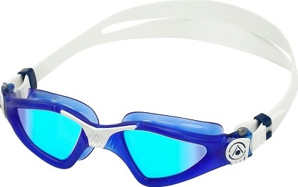 Aquasphere Kayenne Small Blue Titanium Mirrored Lens Red/White Zwembril