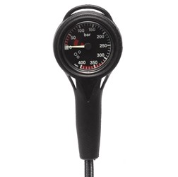 Standaard 300Bar Manometer ZWART met flexslang