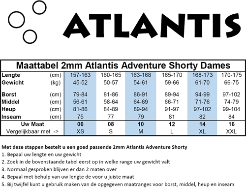 Atlantis_maattabel_dames_adventure_duikpakken