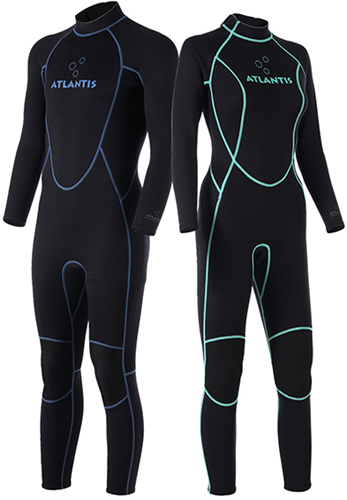 Atlantis 3/2mm Adventure Full Black/Turquoise Women 12