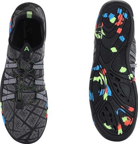 Atlantis Happy Feet Lace Black/Green Waterschoen-2