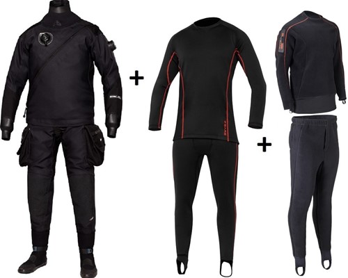 Bare Expedition HD2 Tech Dry + Onderkleding Droogpakset