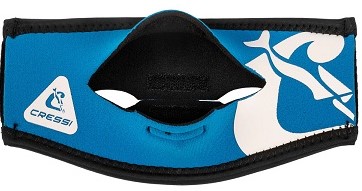 Cressi Pony Tail Neo Mask Strap Cover - Blue/White