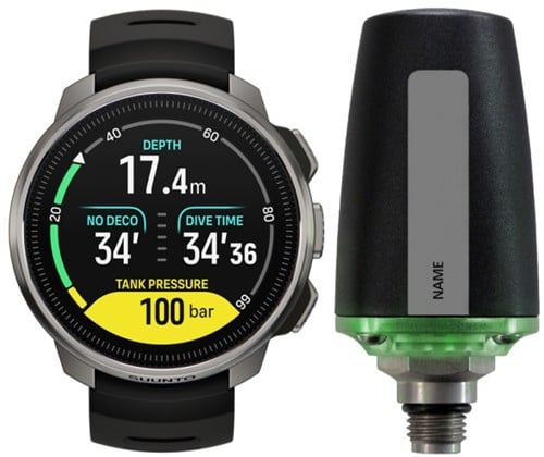 Suunto Ocean Black met Tank Pod Duikcomputer