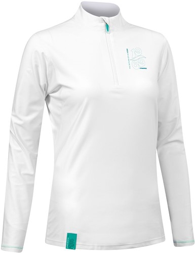 Camaro Lycra Quarterzip LS "1969" Women XS türkis
