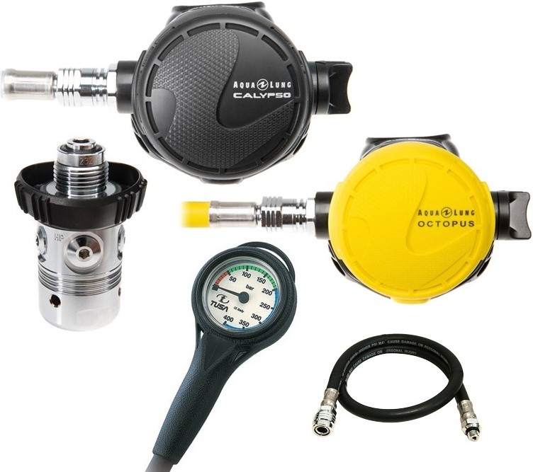 Aqualung Calypso regulator set bij sublub